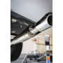 Silencieux arrière duplex sport 100% inox 1x115x85mm type 44 FOX EXHAUST SYSTEMS pour JAGUAR XJ (X350)