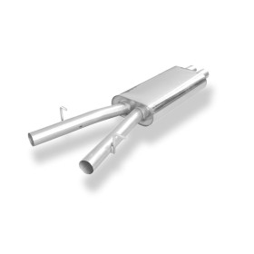 Silencieux intermédiaire sport 100% inox FOX EXHAUST SYSTEMS pour JAGUAR XJ (X350)