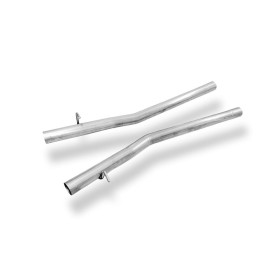 Tube de remplacement de silencieux intermédiaire 100% inox FOX EXHAUST SYSTEMS pour JAGUAR XJ (X350)