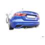 Silencieux arrière duplex sport 100% inox 1x100mm type 25 FOX EXHAUST SYSTEMS pour JAGUAR XE