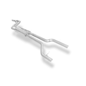 Silencieux avant sport 100% inox FOX EXHAUST SYSTEMS pour JAGUAR XE