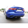 Silencieux arrière duplex sport 100% inox 1x100mm type 25 FOX EXHAUST SYSTEMS pour JAGUAR XE