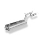 Silencieux arrière sport 100% inox 1x115x85mm type 33 FOX EXHAUST SYSTEMS pour JEEP CHEROKEE/LIBERTY (KJ)
