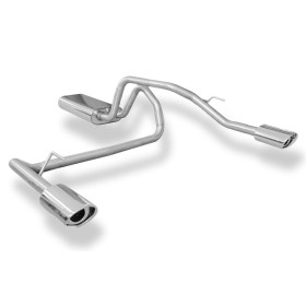 Silencieux arrière (63.5mm) duplex sport 100% inox 1x115x85mm type 33 FOX EXHAUST SYSTEMS pour JEEP GRAND CHEROKEE (WJ/WG)