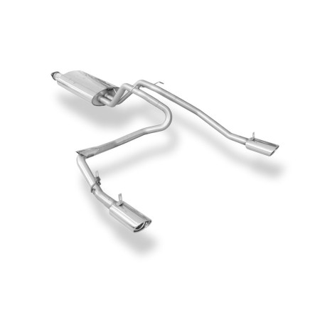 Silencieux arrière duplex sport 100% inox 1x140x90mm type 32 FOX EXHAUST SYSTEMS pour JEEP GRAND CHEROKEE (WH)