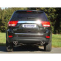 Silencieux arrière duplex sport 100% inox 2x80mm type 17 FOX EXHAUST SYSTEMS pour JEEP GRAND CHEROKEE (WK) 3.6L