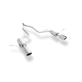 Silencieux arrière duplex sport 100% inox 1x129x106mm type 32 FOX EXHAUST SYSTEMS pour JEEP GRAND CHEROKEE (WK1) 3.0L D