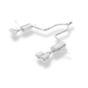 Silencieux arrière duplex sport 100% inox 2x100mm type 25 FOX EXHAUST SYSTEMS pour JEEP GRAND CHEROKEE (WK2) 3.0L D
