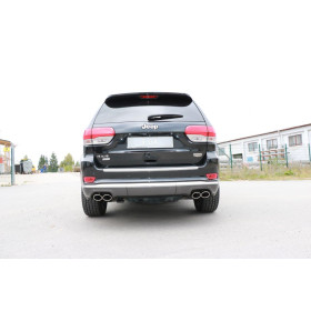 Silencieux arrière duplex sport 100% inox 2x106x71mm type 32 FOX EXHAUST SYSTEMS pour JEEP GRAND CHEROKEE (WK2) 3.0L D
