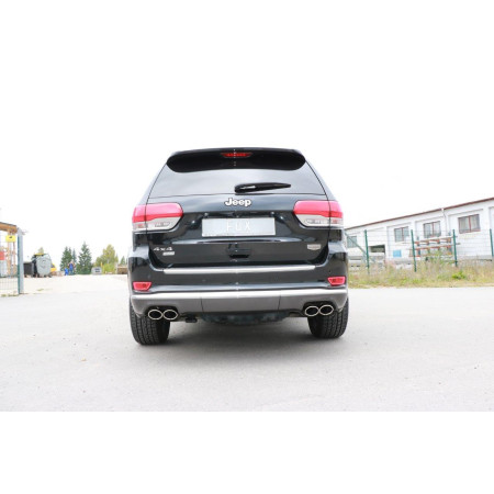 Silencieux arrière duplex sport 100% inox 2x106x71mm type 32 FOX EXHAUST SYSTEMS pour JEEP GRAND CHEROKEE (WK2) 3.0L D