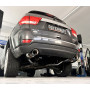 Silencieux arrière duplex sport 100% inox 1x100mm type 25 FOX EXHAUST SYSTEMS pour JEEP GRAND CHEROKEE (WK1) 5.7L