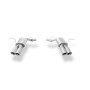 Silencieux arrière duplex sport 100% inox 2x90mm type 25 FOX EXHAUST SYSTEMS pour JEEP GRAND CHEROKEE (WK2) 5.7L