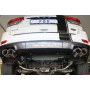 Silencieux arrière duplex sport 100% inox 2x90mm type 25 FOX EXHAUST SYSTEMS pour JEEP GRAND CHEROKEE (WK2) 5.7L
