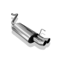 Silencieux arrière sport 100% inox FOX EXHAUST SYSTEMS 2x76mm type 18 pour Audi 80 type B4