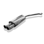 Silencieux arrière sport 100% inox FOX EXHAUST SYSTEMS 2x76mm type 18 pour Audi 80 type B4