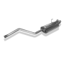 Silencieux arrière sport 100% inox FOX EXHAUST SYSTEMS 2x76mm type 18 pour Audi 80 type B4