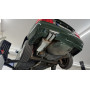 Silencieux arrière sport 100% inox FOX EXHAUST SYSTEMS 2x76mm type 18 pour Audi 80 type B4