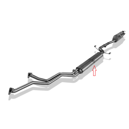 Silencieux avant sport 100% inox FOX EXHAUST SYSTEMS pour BMW 635 CSI TYPE E24 (05/1982-)