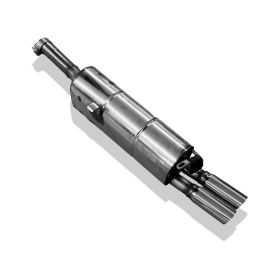 Silencieux arrière sport 100% inox FOX EXHAUST SYSTEMS 2x63mm type 14 pour BMW 635 CSI TYPE E24 (05/1982-)