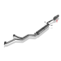 Silencieux arrière sport 100% inox FOX EXHAUST SYSTEMS 2x63mm type 14 pour BMW 635 CSI TYPE E24 (05/1982-)